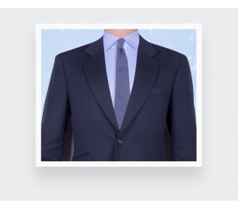 blue bi color herringbone tie - cinabre paris