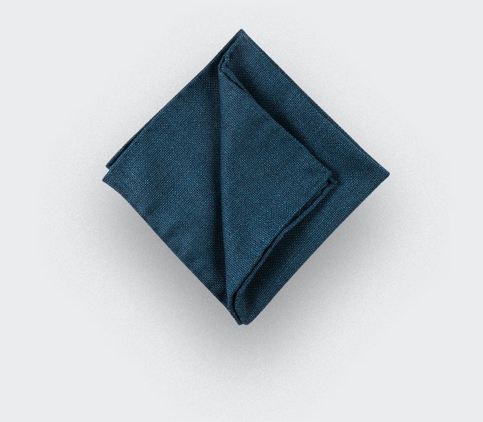 cinabre Pochette Maille Bleu Canard