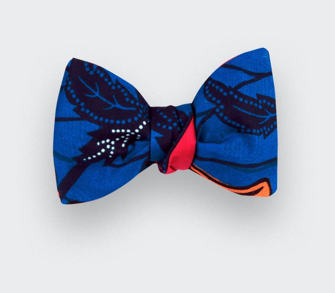 Indigo Wax Bow Tie - Cinabre Paris Indigo Wax Bow Tie - Cinabre Paris