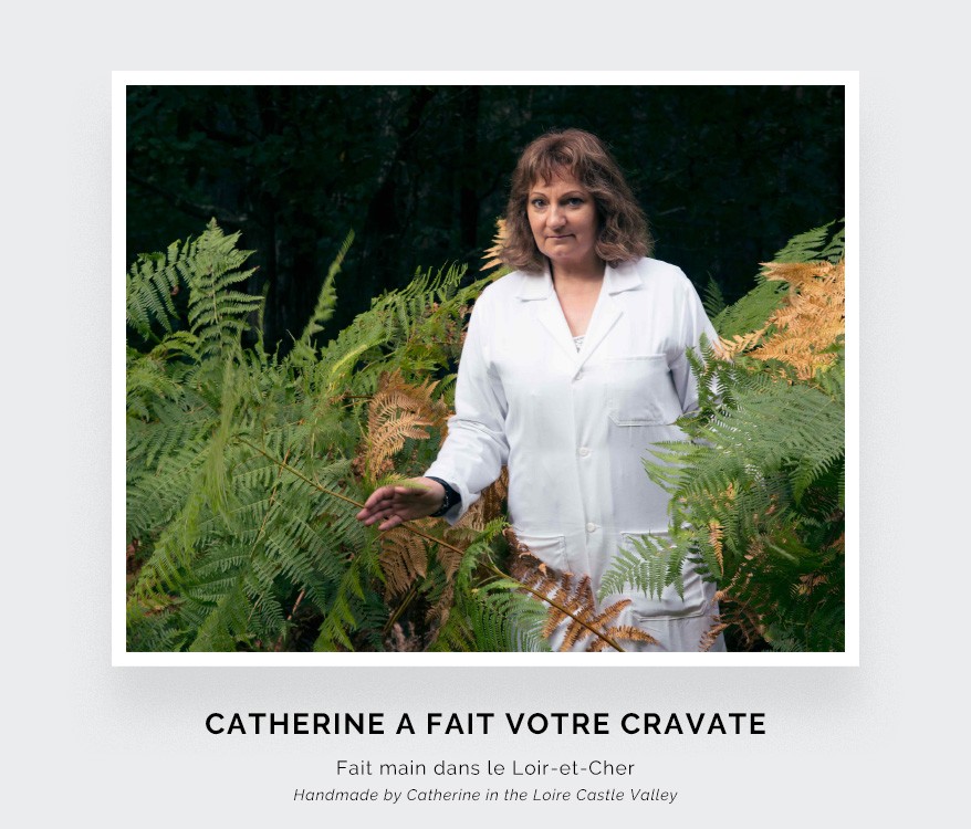 Cravate Flanelle Canard - Laine - Cinabre Paris
