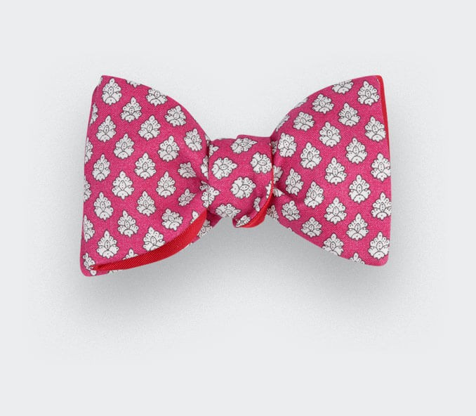 Noeud Papillon Provence Rose - Fait main par Cinabre Paris Noeud Papillon Provence Rose - Fait main par Cinabre Paris
