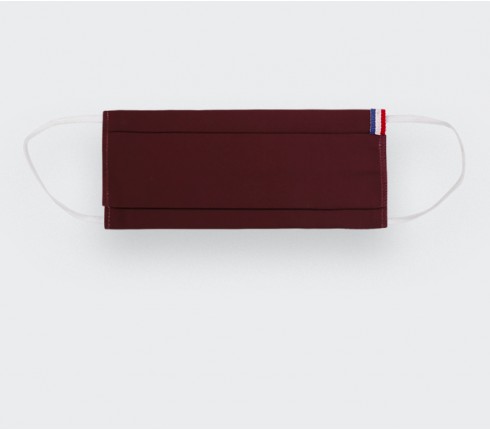 Burgundy Face Mask - Made in France -