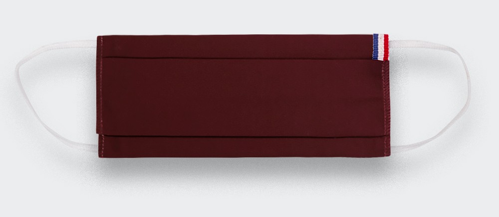 Masque tissu Bordeaux - Made in France -