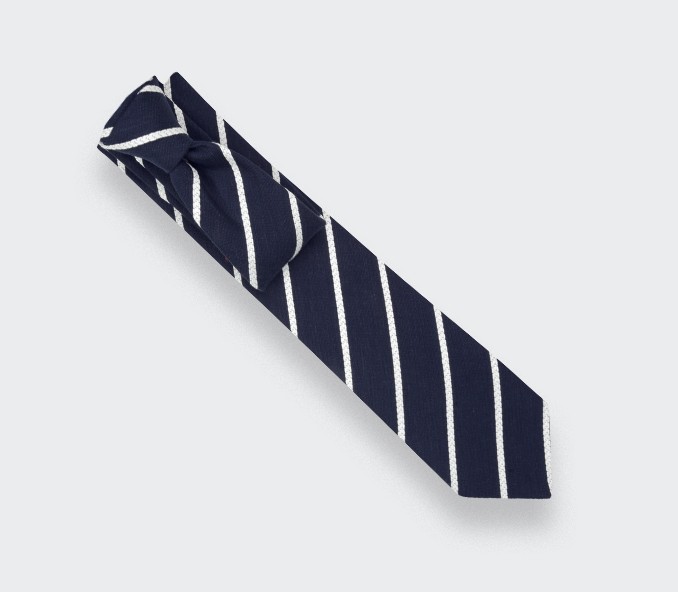 Blue striped tie - Cinabre Paris Blue striped tie - Cinabre Paris