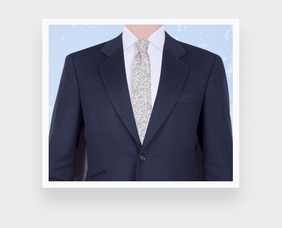 Light pink Cinabre Flowery Tie - Cinabre Paris
