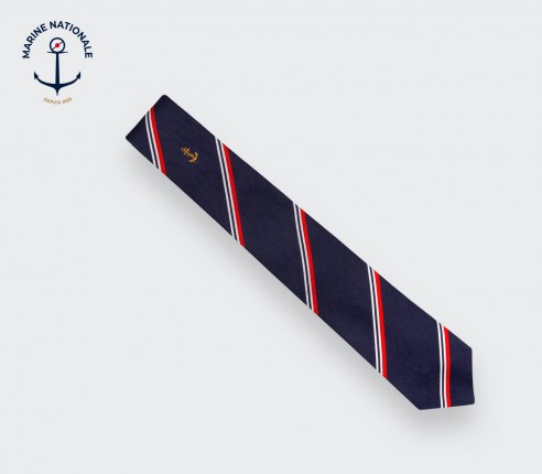 "Marine Nationale" Tie - Made in France - Cinabre Paris
