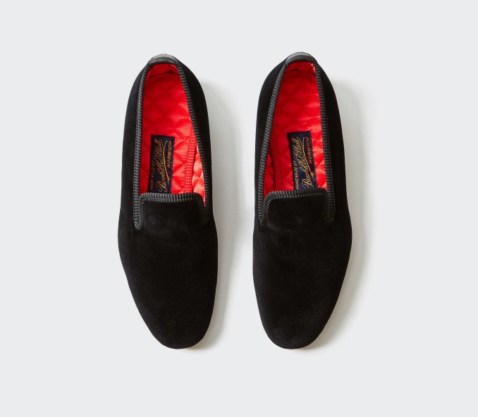 Black Velvet Albert slippers Black Velvet Albert slippers