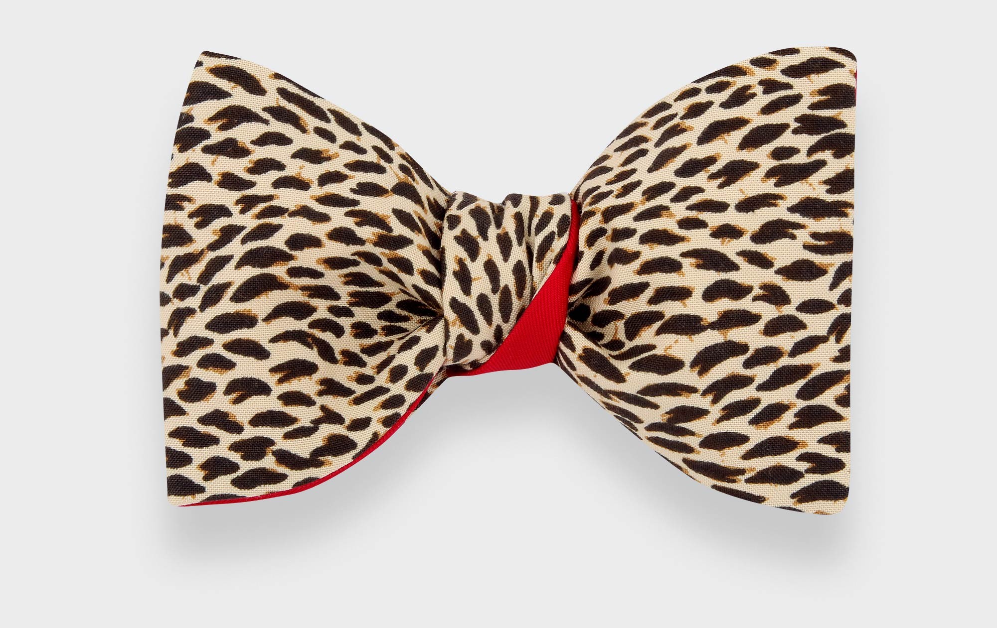 CINABRE Paris - Bowtie - Brown Plumettes - handmade