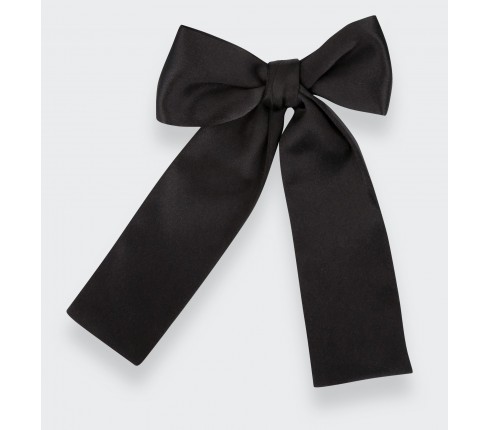 Western Black Satin Bow Tie - Cinabre Paris