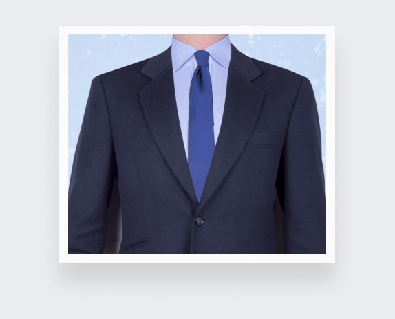 Worn Serge Royal Blue Tie - Cinabre Paris