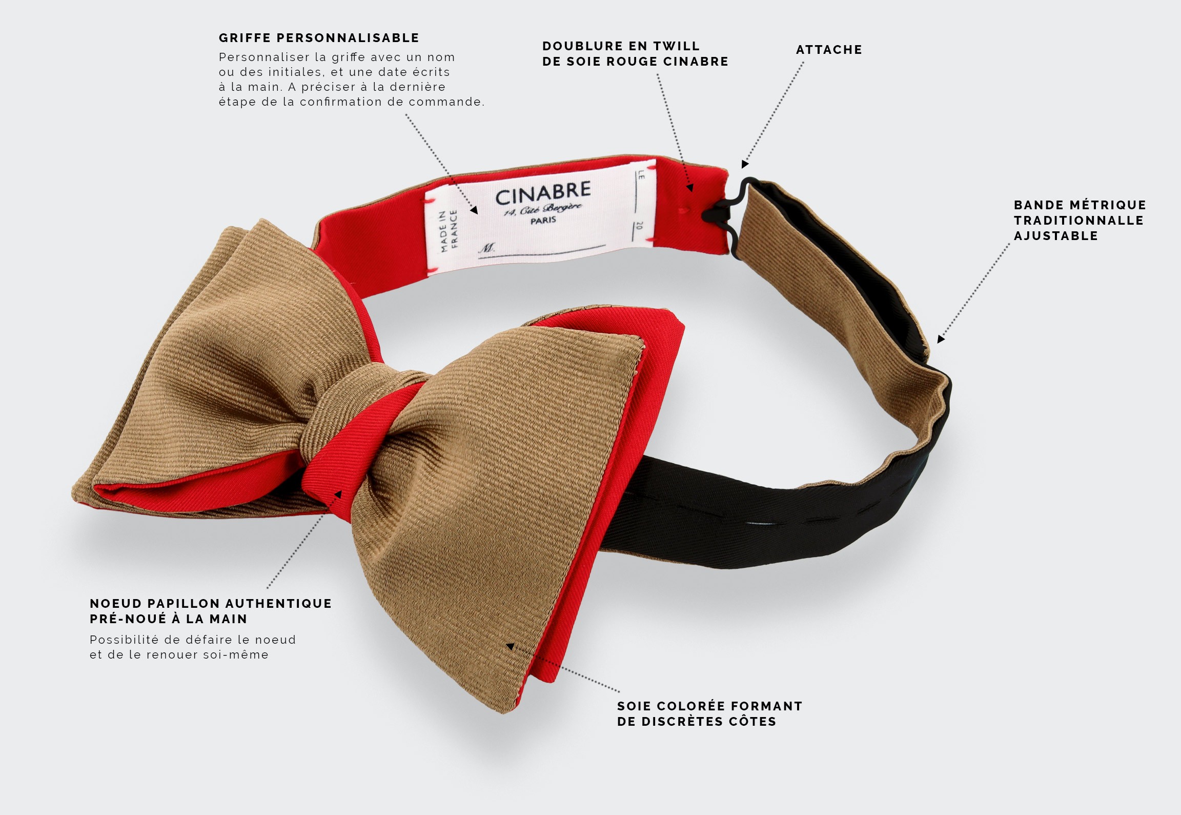Serge Latte Bow Tie  - Cinabre Paris
