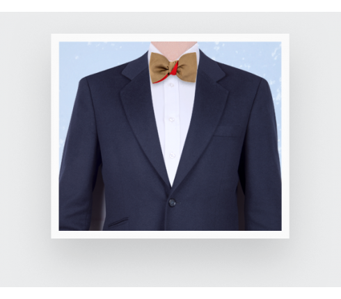 Worn Serge Latte Bow Tie  - Cinabre Paris