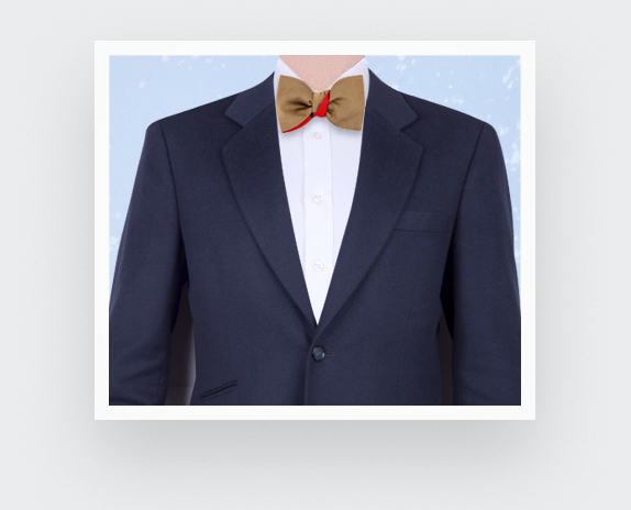 Worn Serge Latte Bow Tie  - Cinabre Paris
