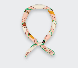 Powdery Silk Bandana Suite Cinabre - CINABRE Paris