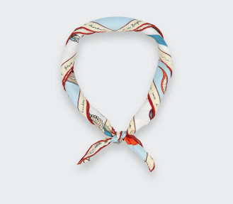 Sky Silk Bandana Suite Cinabre - CINABRE Paris