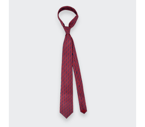 Vermilion Red Buoy Tie - Cinabre Paris