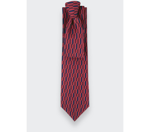 Vermilion Red Buoy Tie - Cinabre Paris