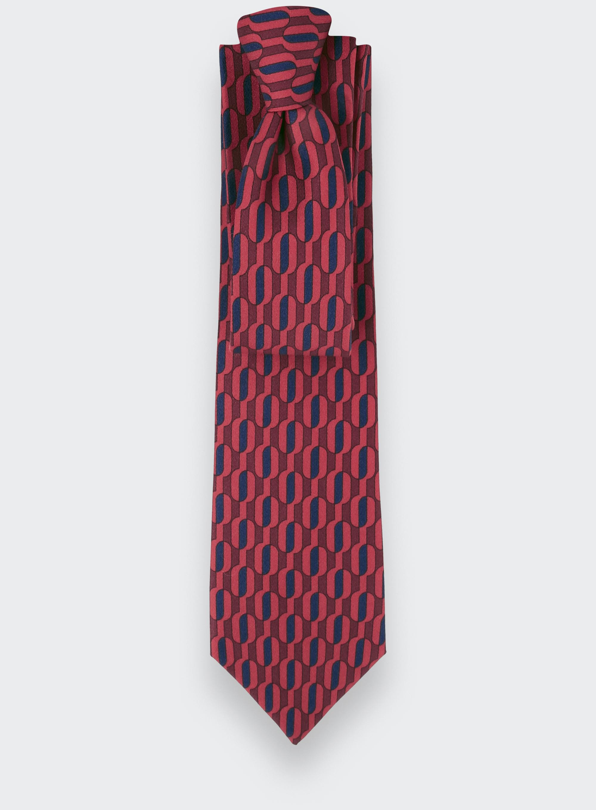 Vermilion Red Buoy Tie - Cinabre Paris