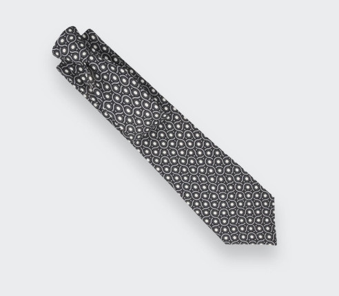 Iron Grey Cannage Tie - Cinabre Paris