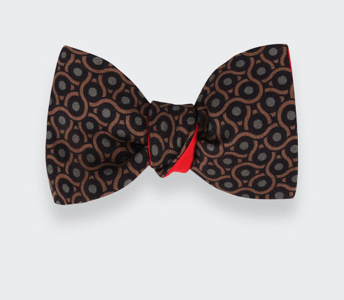 Chocolate Cannage Bow Tie - Cinabre Paris