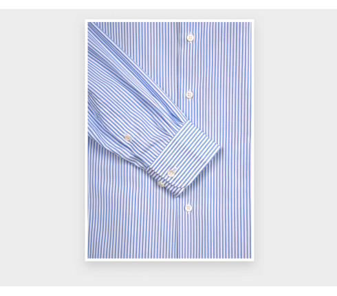 Chemise en Popeline Bleu Blanc N°1 - Cinabre Paris