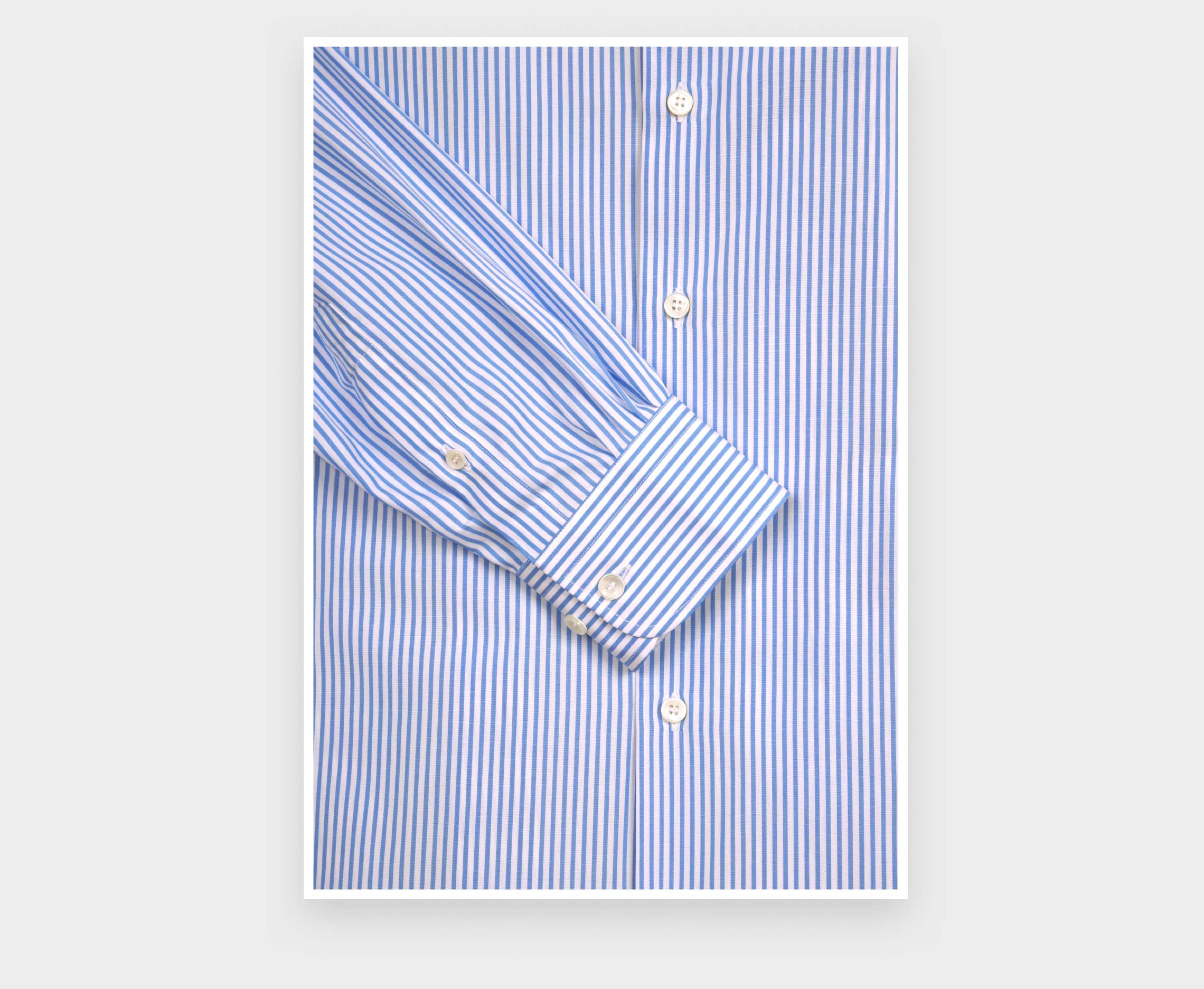 Chemise en Popeline Bleu Blanc N°1 - Cinabre Paris