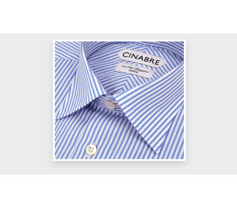Chemise en Popeline Bleu Blanc N°1 - Cinabre Paris