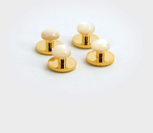 Studs Mother of Pearl Gold