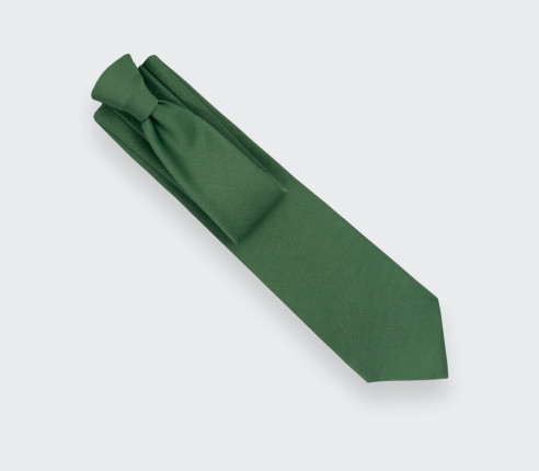 Plain Green Tie - Cinabre Paris