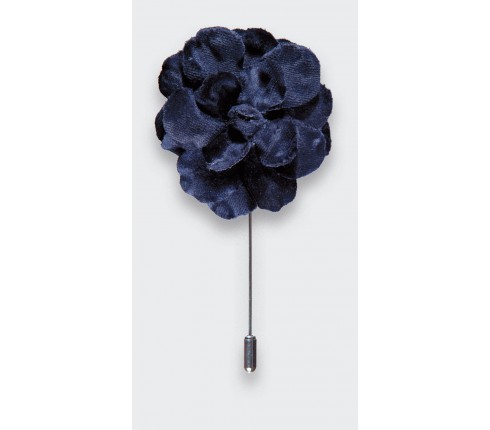 CINABRE - Grand gardenia L Velours Bleu - Made in France