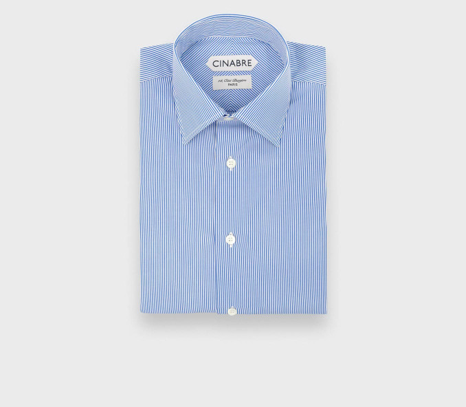 Chemise en Popeline Bleu Blanc N°2 - Cinabre Paris