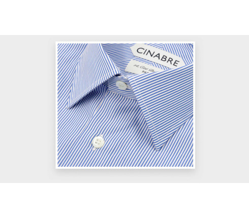 Chemise en Popeline Bleu Blanc N°2 - Cinabre Paris