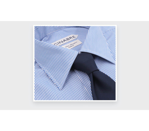 Chemise en Popeline Bleu Blanc N°2 - Cinabre Paris