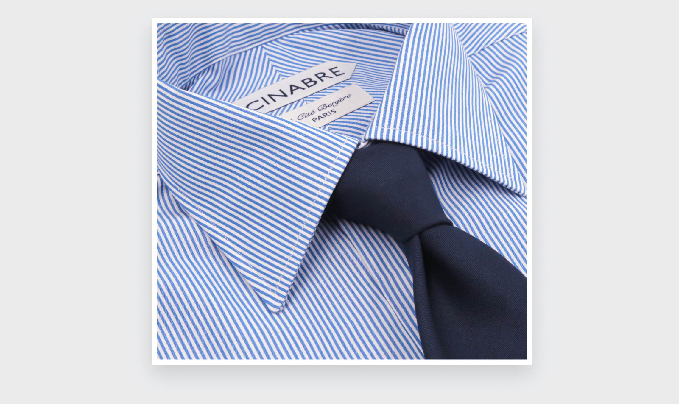 Chemise en Popeline Bleu Blanc N°2 - Cinabre Paris