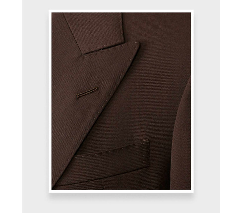 Blazer du Jour Gabardine Brun N°2 - Cinabre Paris