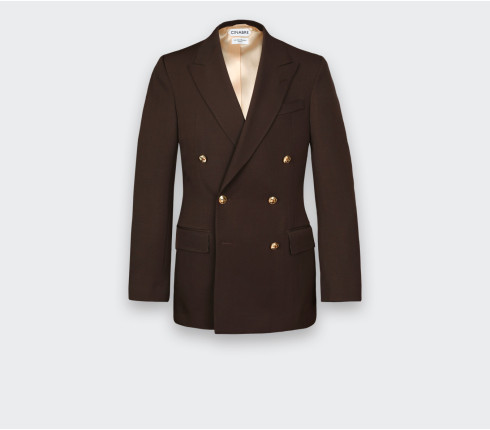 Blazer du Jour Gabardine Brun N°2 - Cinabre Paris