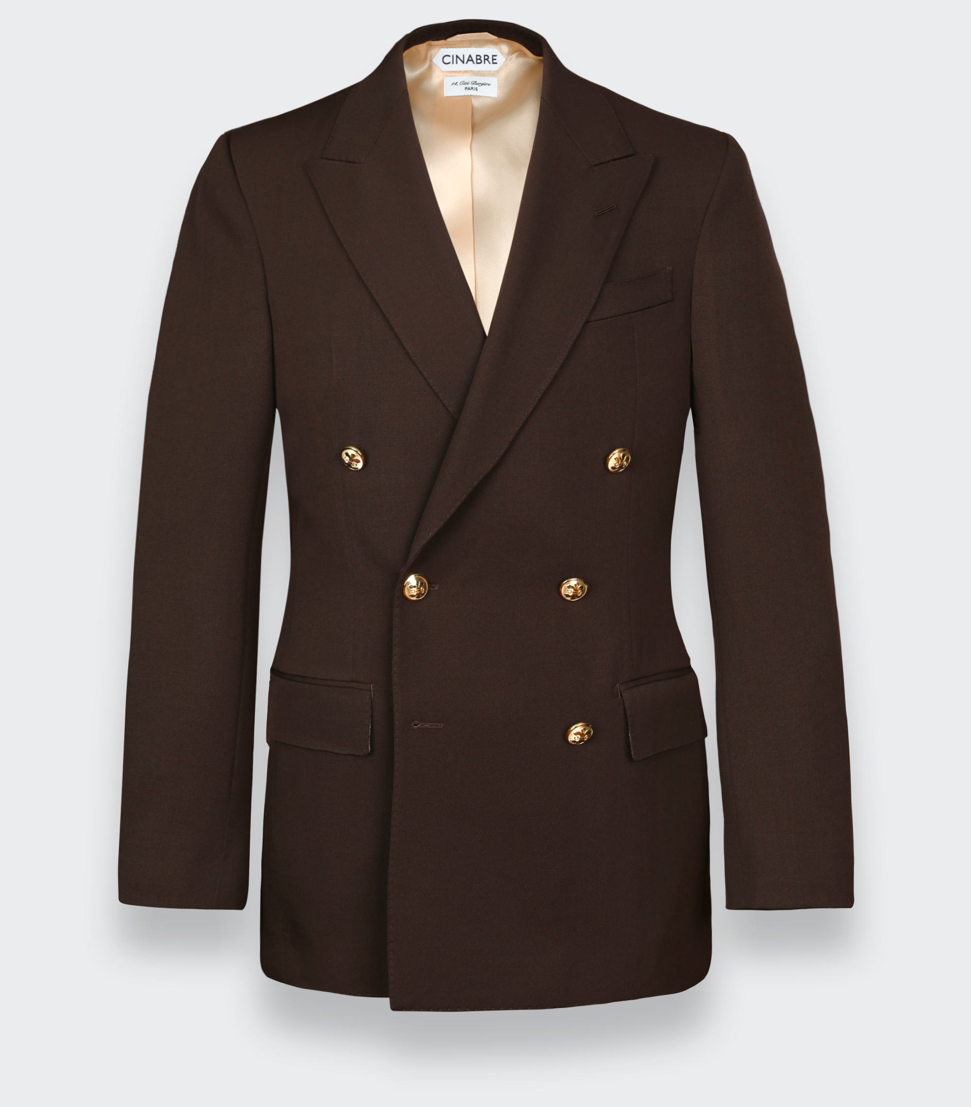 Blazer du Jour Gabardine Brun N°2 - Cinabre Paris