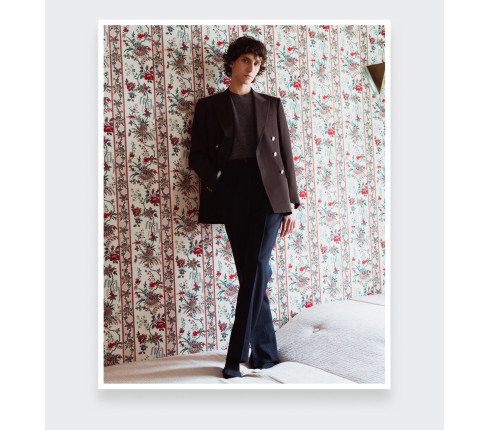 Blazer du Jour Gabardine Brun N°2 - Cinabre Paris