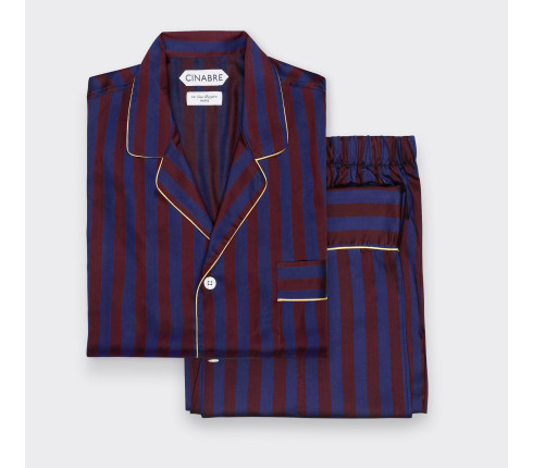 Pyjama Rayures Bordeaux - Cinabre Paris