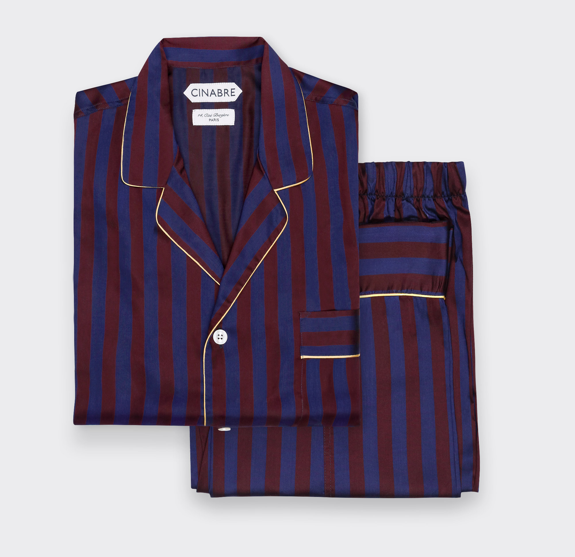 Pyjama Rayures Bordeaux - Cinabre Paris