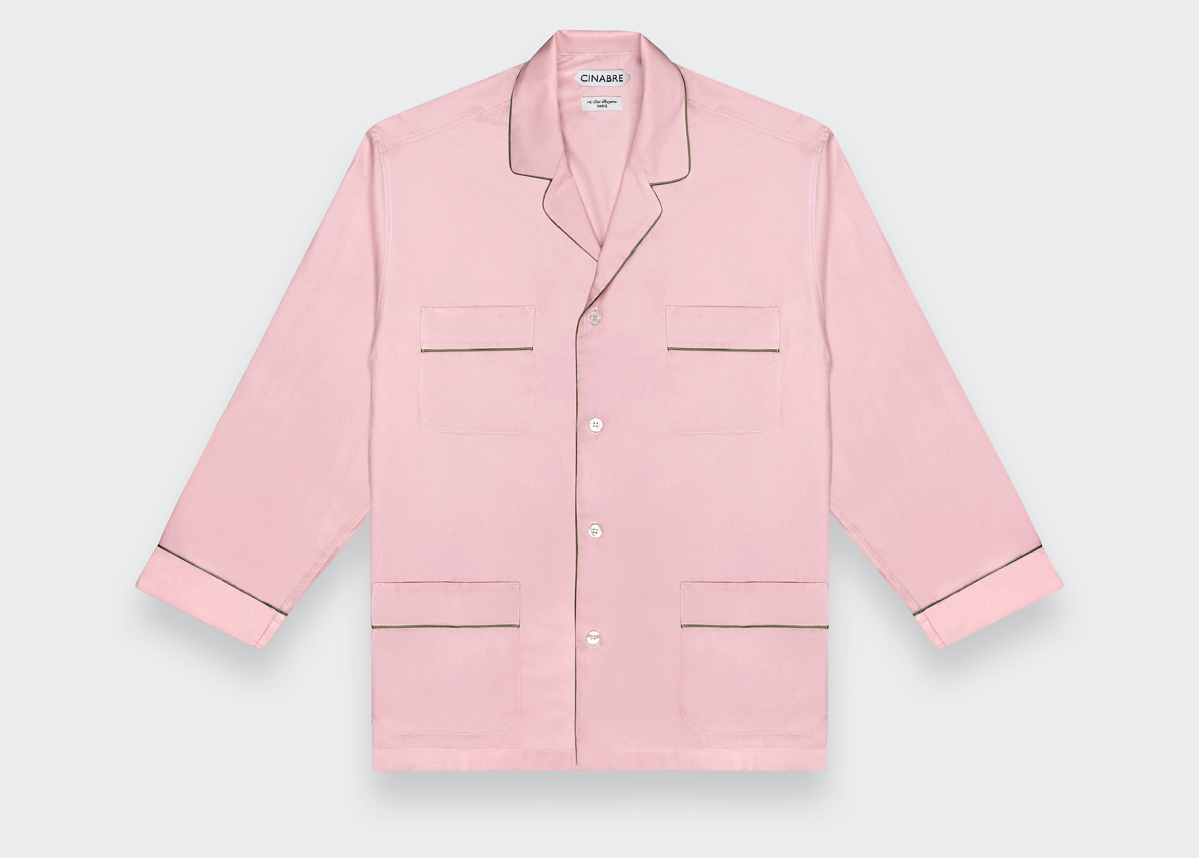 Pyjama Coton &amp; Soie Rose pâle - Cinabre Paris