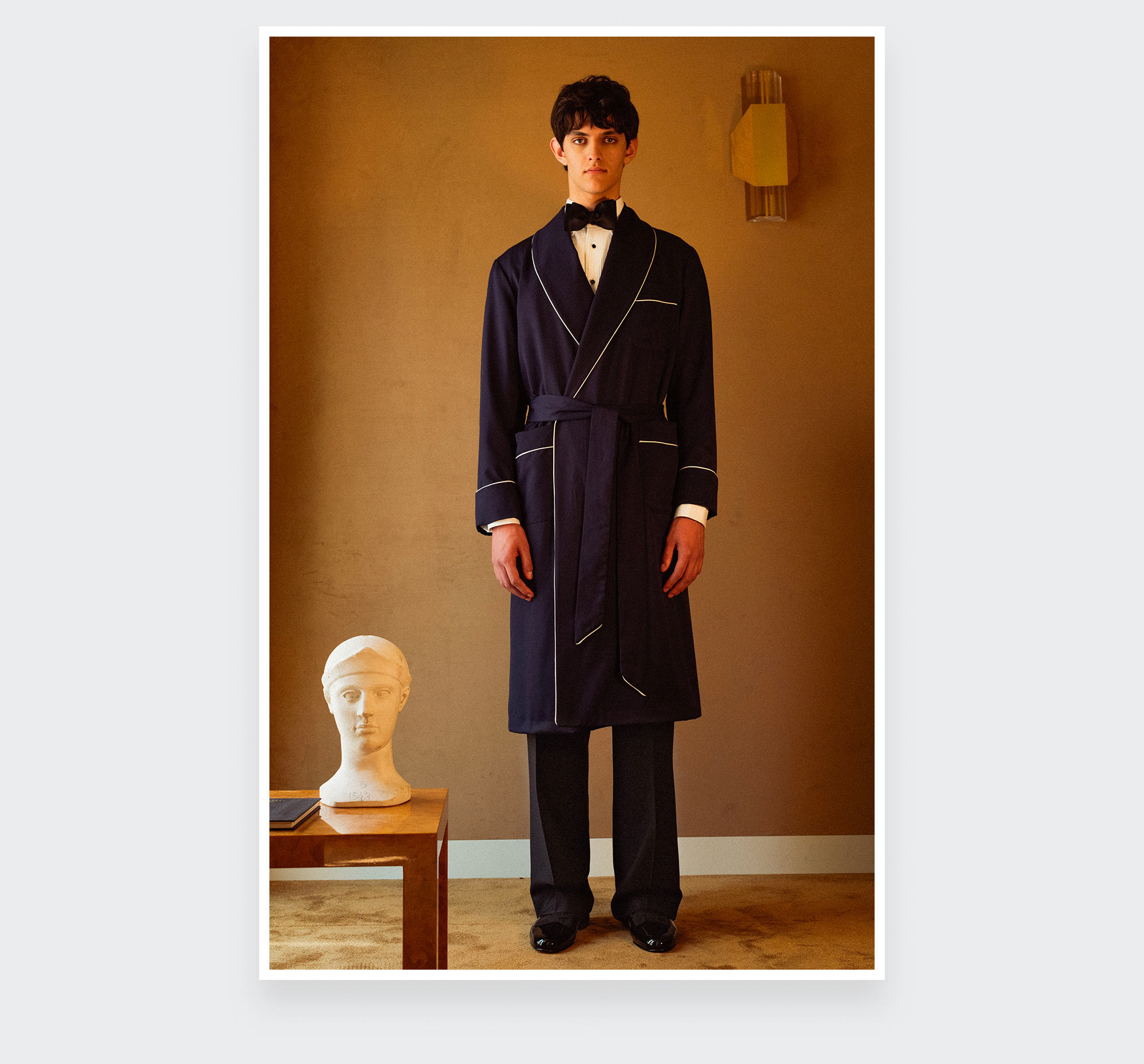 Robe de Chambre Gabardine de Laine - Cinabre Paris