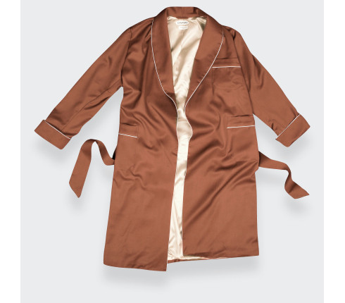 Robe de Chambre Gabardine de Laine Roussillon - Cinabre Paris