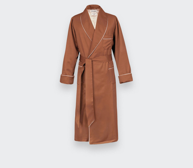 Robe de Chambre Gabardine de Laine Roussillon - Cinabre Paris