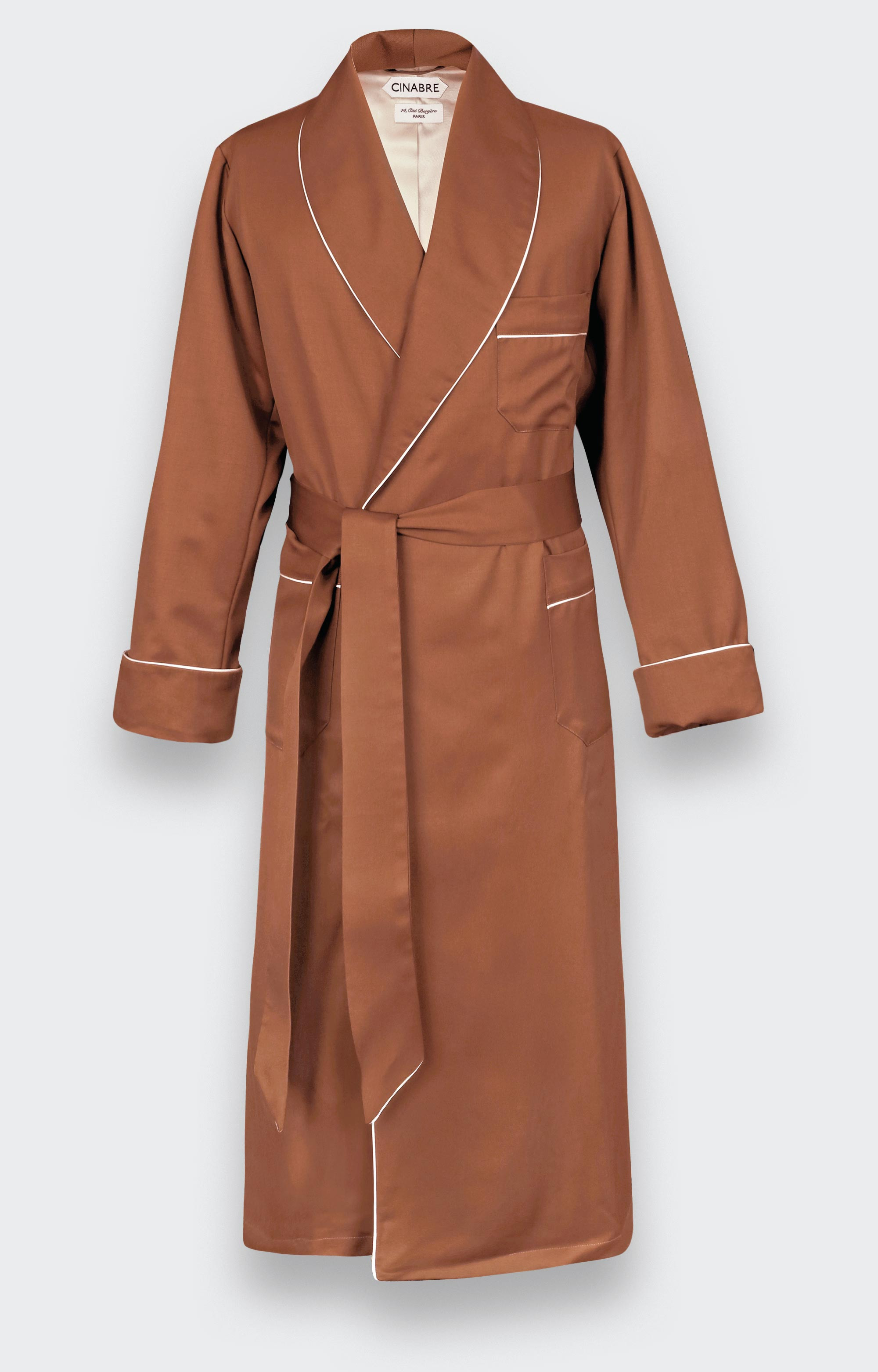 Robe de Chambre Gabardine de Laine Roussillon - Cinabre Paris