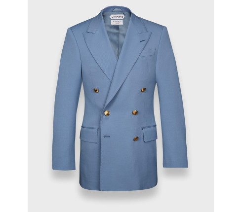 Blazer du Jour Gabardine Bleu Ciel N°4 - Cinabre Paris