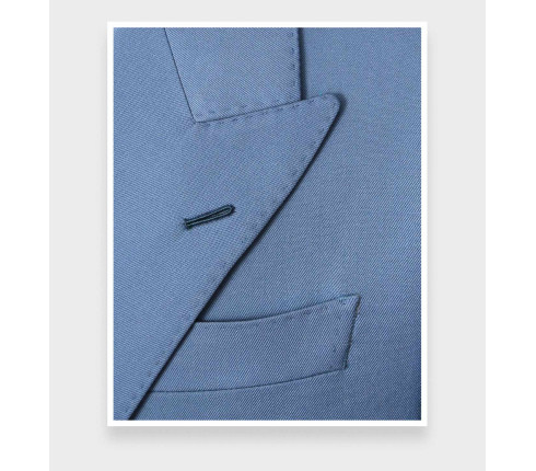 Blazer du Jour Gabardine Bleu Ciel N°4 - Cinabre Paris