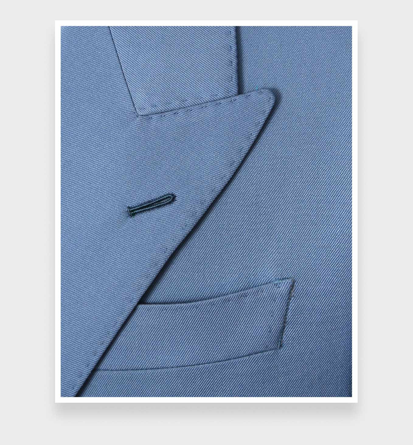 Blazer du Jour Gabardine Bleu Ciel N°4 - Cinabre Paris