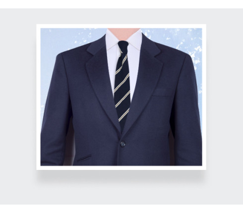 Navy Cape Cod Seersucker Tie - Cinabre Paris