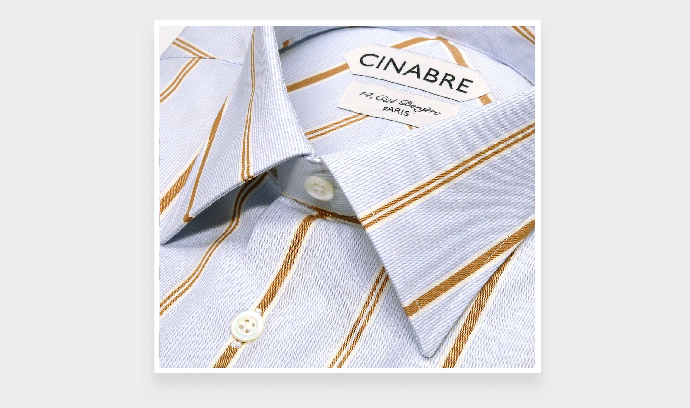 Havana Blue Poplin Shirt N°1 - Cinabre Paris
